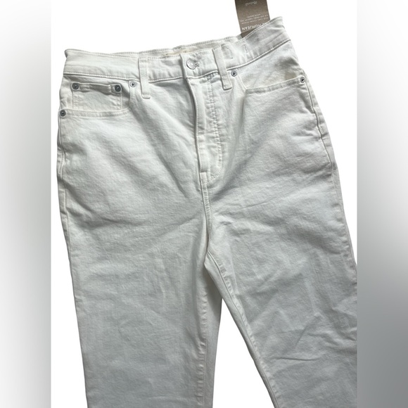 NEW Madewell The Momjean High Waist White Jeans Size 28 - Picture 2 of 6
